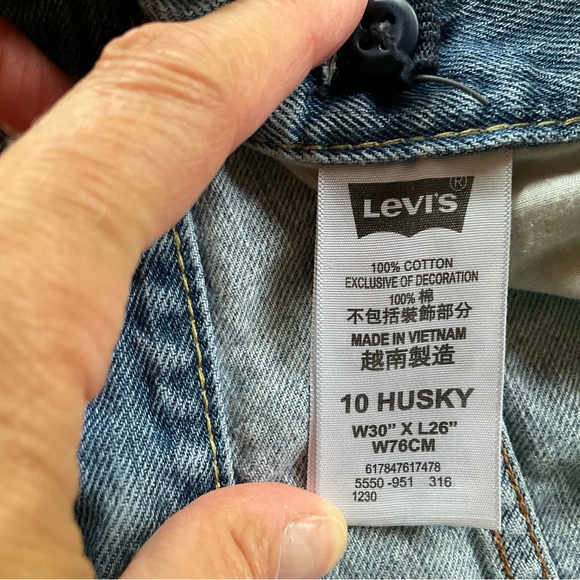 Levi’s cut off Jean shorts - Picture 4 of 5
